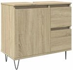 vidaXL Badschrank Sonoma-Eiche 65x33x60 cm Holzwerkstoff 849677