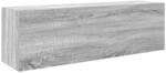 vidaXL Bad-Wandschrank Grau Sonoma 100x25x30 cm Holzwerkstoff 860099