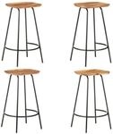 vidaXL Barhocker 4 Stk Massivholz Akazie 320652