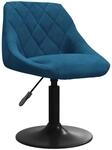 vidaXL Barhocker Blau Samt 335320