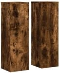 vidaXL Pflanzenst&auml;nder 2 Stk R&auml;uchereiche 25x25x80 cm Holzwerkstoff 852946