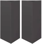 vidaXL Pflanzk&uuml;bel 2 Stk Schwarz Dreieckig 40x34,5x70 cm Stahl 851158
