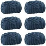 vidaXL Wohndecken 6 St&uuml;ck Marineblau 150 x 130 cm Fleece 42016881