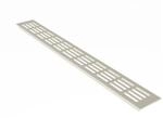 MS Beschl&auml;ge Stegblech 60 x 1000 mm Wei&szlig; RAL9010 Aluminium L&uuml;ftungsgitter