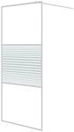 vidaXL Duschwand f&uuml;r Begehbare Dusche Wei&szlig; 90x195 cm ESG-Klarglas 152151