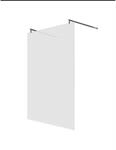 Glaszentrum Hagen 118x200cm Freistehende Dusche 2x R-Halter Satin