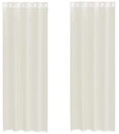 vidaXL Voile Vorh&auml;nge mit &Ouml;sen 2 Stk Creme 140x260 cm 4102075