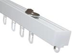 Gardinia Aluminium-Vorhangschienen-Set Luna 1-l&auml;ufig Wei&szlig; 160 cm