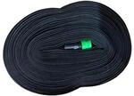 Relaxdays Tropfschlauch Polyester Kunststoff Schwarz Flexibel 10 m