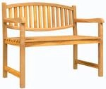 vidaXL Gartenbank 114x59x87 cm Massivholz Teak