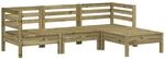 vidaXL Gartensofa 3-Sitzer mit Hocker Kiefernholz Impr&auml;gniert 838060