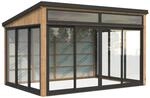 Palmako Holz-Gartenhaus Saga Slide Plus Pultdach Tauchgrundiert