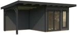 Palmako Holz-Gartenhaus Aurelia Pultdach Lackiert 599 cm x 300 cm 16,3 m&sup2;