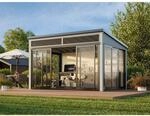 Palmako Holz-Gartenhaus Saga Slide Pultdach Lackiert 420 cm x 297 cm 11,6 m&sup2;