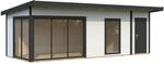 Palmako Holz-Gartenhaus Andrea Slide Plus Pultdach Lackiert 735 cm x 300 cm