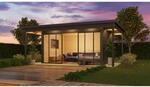 Lasita Holz-Gartenhaus Domeo 4 Loggia Flachdach Lasiert 578 cm x 401.9 cm