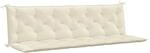 vidaXL Gartenbank-Auflage Cremewei&szlig; 200x50+50x7 cm Oxford-Gewebe 315042