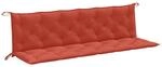 vidaXL Gartenbank-Auflagen 2 Stk Melange Rot 200x50x7 cm Stoff 4002636