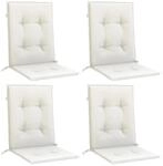 vidaXL Niedriglehner-Auflagen 4 Stk Melange Creme 100x50x4 cm Stoff 4002452
