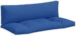 vidaXL Palettenkissen 2 Stk Blau Stoff 360932