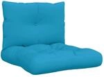 vidaXL Palettenkissen 2 Stk Blau Stoff 360838