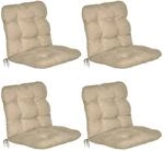 Beautissu Flair HL Hochlehner 120x50x8cm Natur 8tlg