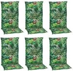 Beo Sitzauflage Hochlehner Tegernsee 6er-Set mit Kaktuslandschaft-Design