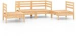vidaXL 4-Tlg Garten-Lounge-Set Kiefer Massivholz 3082522