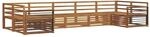 vidaXL Sofagarnituren 7 Tlg Natur Massivholz Akazie 3374069