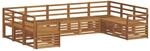 vidaXL Sofagarnituren 9-Tlg Natur Massivholz Akazie 3375479