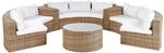 Beliani Lounge Set SEVERO Goldbraun
