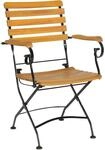 Acamp Set 2x Klappsessel Lindau Teak-Schwarz FSC&reg;