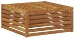 vidaXL Outdoor-Fu&szlig;hocker Natur 79 x 79 x 37 cm Massivholz Akazie 900557