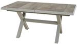 Siena Garden Gartentisch ausziehbar Keramik Washed Grey 90 cm x 160 cm