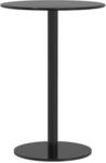 vidaXL Gartentisch Rund Schwarz &Oslash;50x72 cm Stahl 4009308