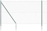 vidaXL Zaunpfosten Gr&uuml;n 10 x 1,6 m 60 x 60 mm Maschenweite 3351161