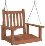 vidaXL Garten-H&auml;ngestuhl mit Metallketten Braun Massivholz Tanne 2157570