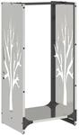 vidaXL Brennholzregal 40x30x80 cm Edelstahl 864229
