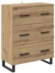 vidaXL Sideboard Artisan-Eiche 69,5 x 34 x 90 cm Verbundholz und Eisen 881523