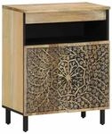 vidaXL Beistellschrank 60x33x75 cm Massivholz Mango 358237