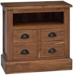 vidaXL Aufbewahrungsschrank Natur 60 x 30 x 60 cm Massivholz Teak 42017952