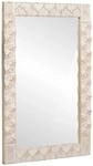 vidaXL Badezimmer Spiegel Wei&szlig;e Gewaschene Oberfl&auml;che 50 x 70 x 2,5 cm 4017895