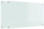 vidaXL K&uuml;chenr&uuml;ckwand 2 pcs Wei&szlig; 100 x 60 cm Geh&auml;rtetes Glas 3415529