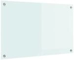 vidaXL K&uuml;chenr&uuml;ckwand Wei&szlig; 80 x 50 cm Geh&auml;rtetes Glas 42018012