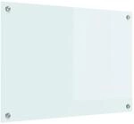vidaXL K&uuml;chenr&uuml;ckwand Wei&szlig; 70 x 50 cm Geh&auml;rtetes Glas 42018009