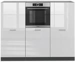Vicco R-Line K&uuml;chenblock Wei&szlig; Hochglanz/Anthrazit 180 cm ohne Arbeitsplatte...