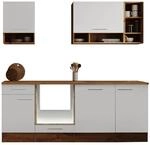 Respekta K&uuml;chenzeile Hilde LBBEKB220EWC ohne E-Ger&auml;te 220 cm Wei&szlig;