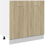 vidaXL Unterschrank Lyon Sonoma-Eiche 80x46x81,5 cm Holzwerkstoff 849612