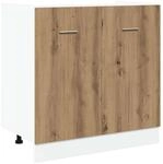 vidaXL Sp&uuml;lenunterschrank Lyon Artisan-Eiche 80x46x81,5 cm Holzwerkstoff 856078