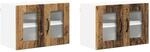 vidaXL K&uuml;chenschrank 2 Stk Altholz 60 x 31 x 40 cm Holzwerkstoff 884982